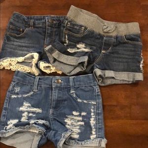 Denim shorts